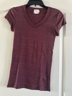 Michael Stars for Anthropologie stretch v neck tee one size